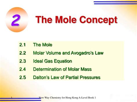 Ppt The Mole Concept Powerpoint Presentation Free Download Id7041681