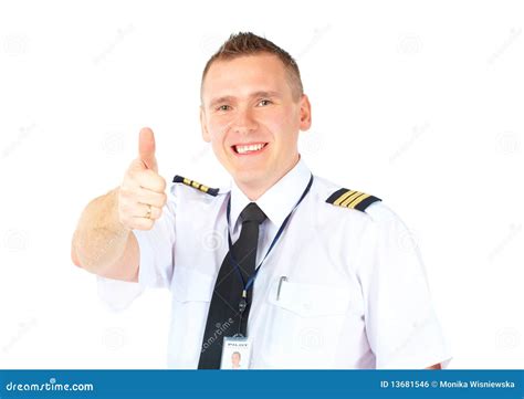 Airline Pilot Thumb Up Royalty Free Stock Image Image 13681546