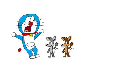 Doraemon Scared Of Hubie And Bertie By Smashgamer16 On Deviantart