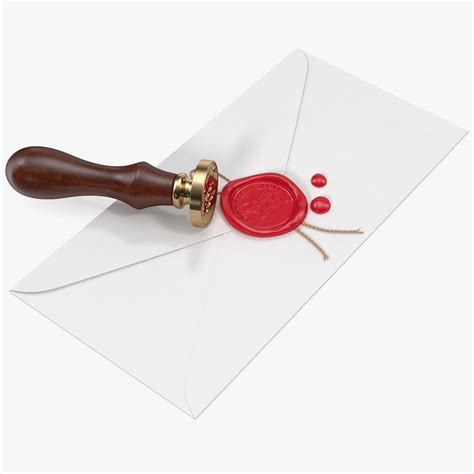 Wax Seal Stamp Envelope Model Turbosquid 1605316