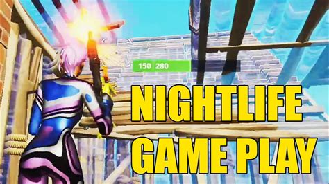 Nightlife Skin Gameplay In Fortnite Zone Wars Youtube
