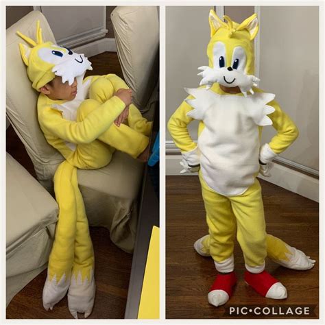 Tails The Fox Costume Sonic The Hedgehog Diy Homemade Halloween