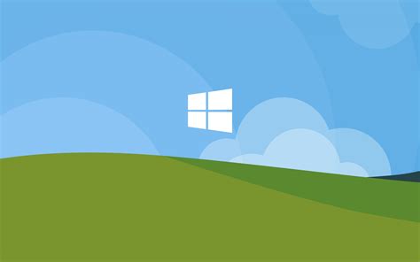 Download Wallpapers Windows Logo Cartoon Landscape Windows Spring