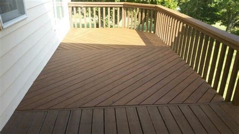 We have everything you are looking for! Re-Staining a Deck-AFTER Color is SW 3518 Hawthorne | Deck ...