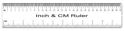 Printable Ruler 12 Inch Actual Size Printable Ruler Inches And