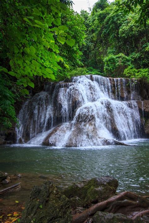 Water Fall In Deep Forest Thailand Stock Image Image Of Falls