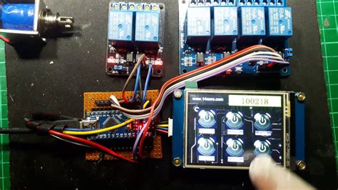 Working With Hmi Tft Touch Display With Toggle Switch Button 6 Channel