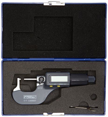 Fowler 54 860 113 Electronic Ip54 Ball Anvil Micrometers 0 1″0 25mm