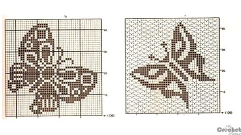 Butterfly Filet Crochet ️ Mycrochetpattern