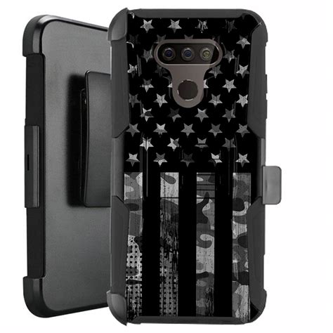 Dalux Hybrid Kickstand Holster Phone Case Compatible With Lg Harmony 4