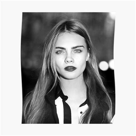 Cara Delevingne Art Poster For Sale By Champsarts Redbubble