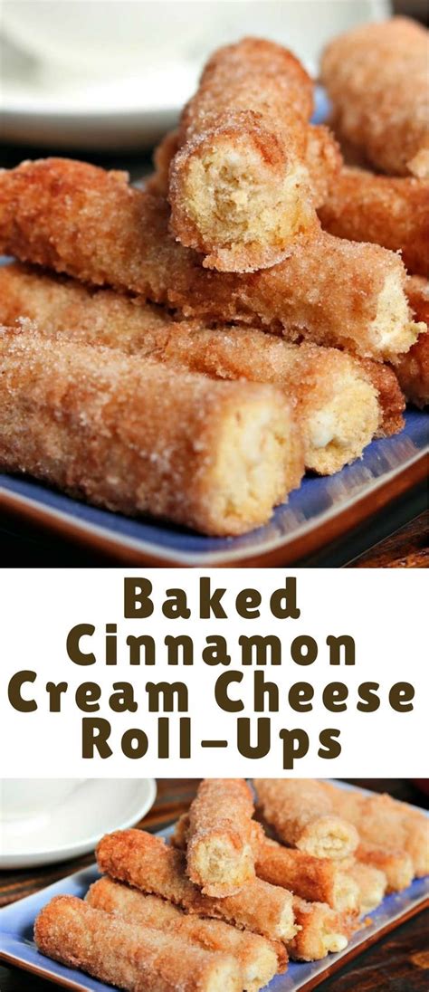 This Baked Cinnamon Cream Cheese Roll Ups Recipe Is A Simple Process