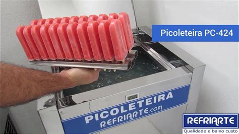 Máquina De Picolé Pc 424 Refriarte Produção Picolé Ou Paleta