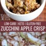 Added an extra teaspoon of both cinnamon and. Keto Apple Crisp Recipe with Zucchini Mock Apples | Low ...