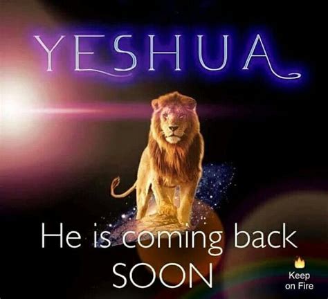 YESHUA He Is Coming Back SOON Bijbel Afbeeldingen
