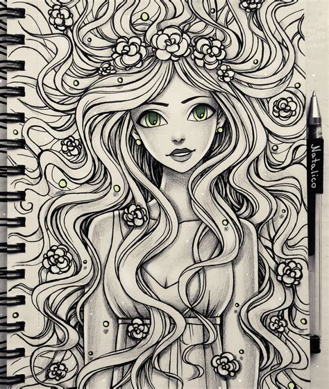Girl Traditional By Natalico On Deviantart