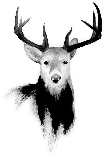 Deer Deer Art Print Deer Art Deer Painting