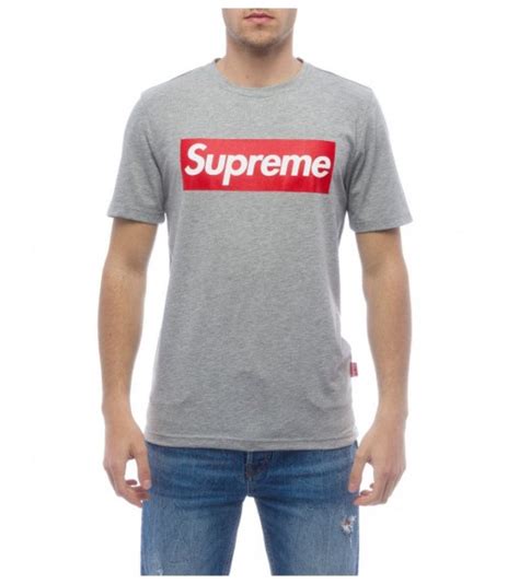 Supreme Mens T Shirt Sleeve Print Gray 10007 Tpr 19 001 30003