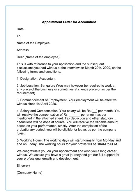 Job offer letter email is an official job confirmation for employment from employer to employee. Appointment Letter | Job Appointment Letter Format, Sample ...