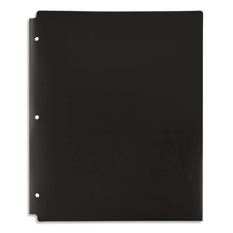 Pengear 2 Pocket Poly Folder Black 94 X 114
