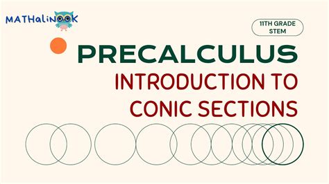 Precalculus Introduction To Conic Sections Youtube