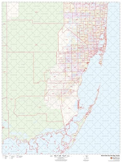 17 Zip Code Map Miami Images