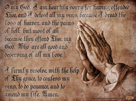 Act Of Contrition Poster Amen Catholic Prayers And Catholic Beliefs