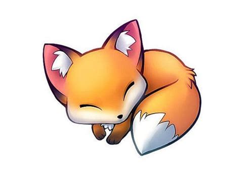 Cute Animated Fluffy Fox Baby Animal Drawings Cute Fox Drawing Cute