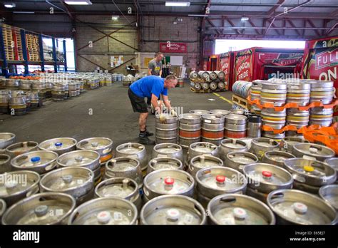 The Loading Depot Where Beer Kegs And Barrels Are Loaded Into Trucks At