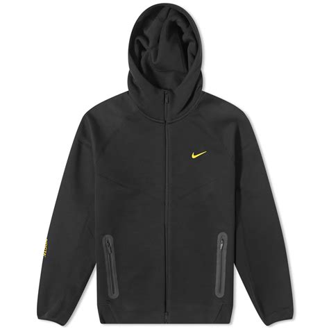 Nike X Nocta Tech Fleece Full Zip Hoody Black And University Gold End