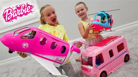 Thank you, american girl, for paying me trinity and madison get pranked by dad and get new pets! Madison Opens Barbie Dream Plane, Camper and Helicopter ...