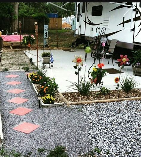 Rv Landscaping Campsite Decorating Rv Landscaping Ideas Yards Rustic Landscaping