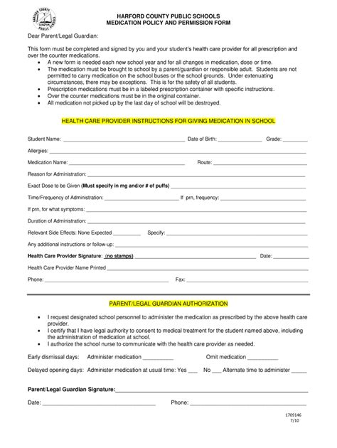Hcps Medication Form Fill Out And Sign Online Dochub