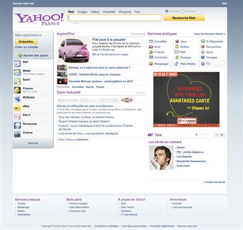 Yahoo France A Changé Sa Home