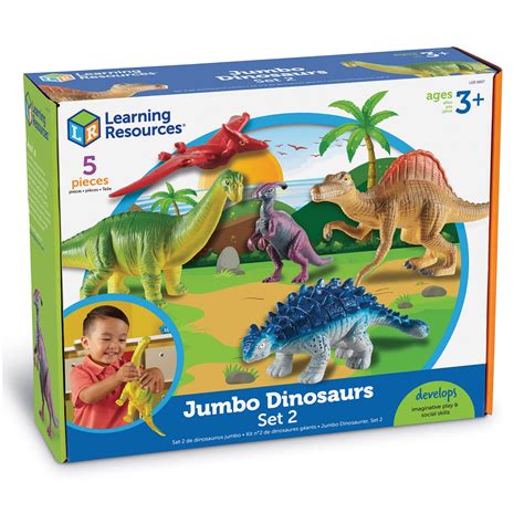 Buy Learning Resources Jumbo Dinosaurs Expanded Set 5 Pieces Ages 3