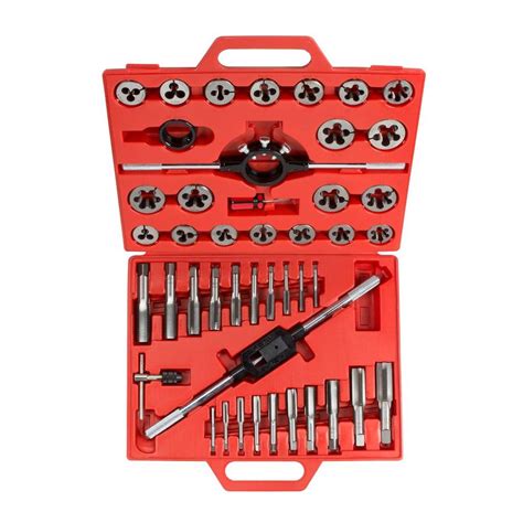 Tekton Inch Tap And Die Set 45 Piece 7560 The Home Depot