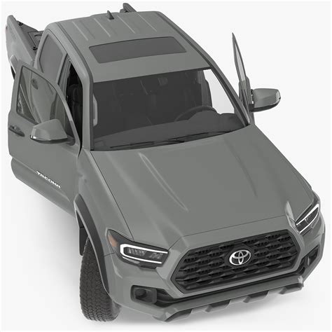 Toyota Tacoma Trd Off Road Cement Grey 2021 Rigged Modèle 3d 149