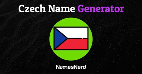 Czech Name Generator 465 Unique Options