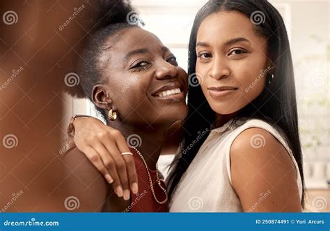 A Friend For Life Shot Of Two Young Friends Taking A Selfie While Spending Time Together At