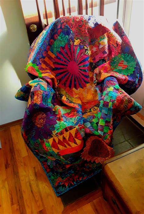 Quilts are the biggest pieces of art most people can put in their homes. Modern Quilt Pandora Dresden, lap, twin, queen topper ...