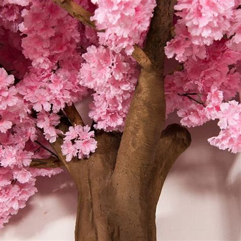 China Japanese Indoor Plastic Cherry Blossom Tree Artificial With Silk