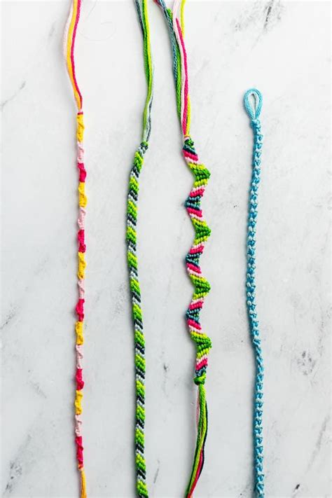 Easy Friendship Bracelet Patterns For Beginners Friendship Bracelets