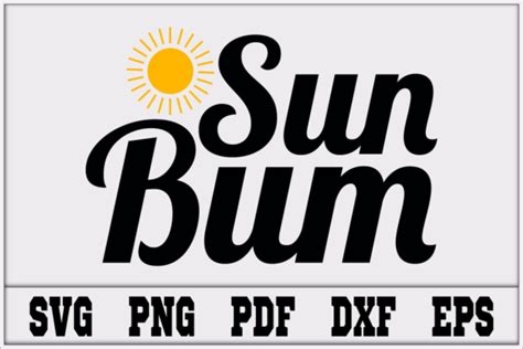 Sun Bum Svg Design Graphic By Apon Design Store · Creative Fabrica