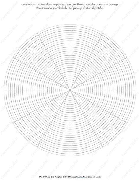 Sketchbook pro does a fantastic job of replicating the pen/pencil and p. Circle Grid for Drawing Flowers, Mandalas and More ...