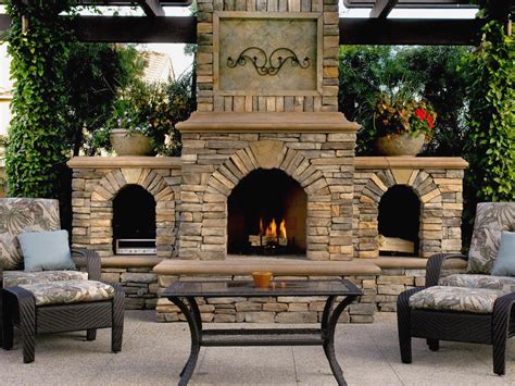 Fireplace doors block all outside air from entering the space, and a gas insert has its own flue that goes up the chimney. Nice Furniture Patio Fireplace Outside Elegant The Ideas ...
