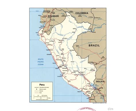 Maps Of Peru Collection Of Maps Of Peru South America Mapsland