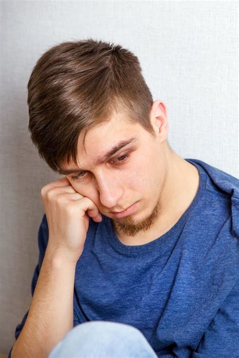 Sad Young Man Stock Image Image Of Confused Think 166766897