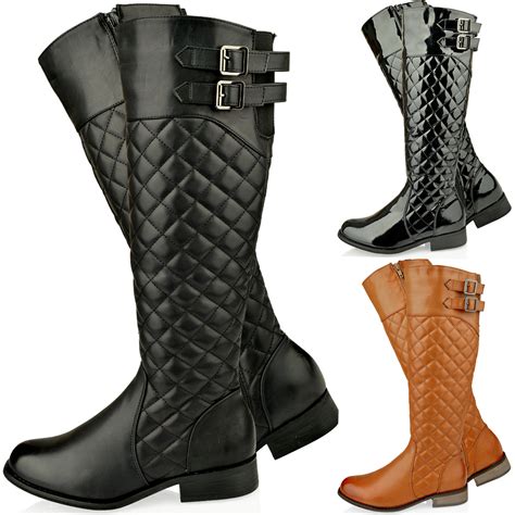 Women's knee length boots retro lace up combat knight boots closed toe motorcycle low heel outdoor waterproof western shoes 3.4 out of 5 stars 150 $28.99 $ 28. Knee High Boots For Women: Choosing Flat Boots | Content ...