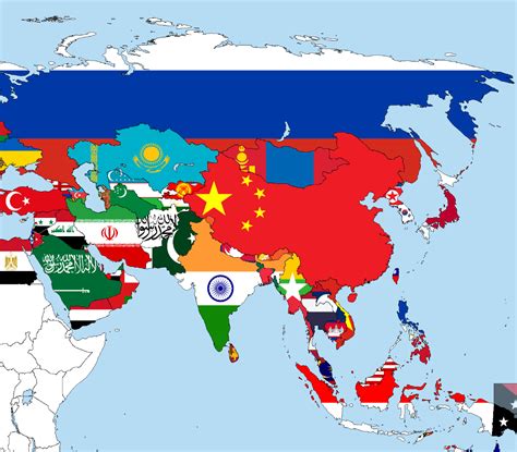 Flag Map Of East Asia Maps