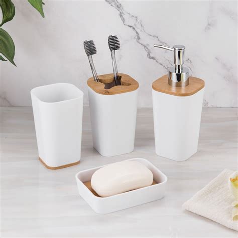 Shop for 4 piece bathroom accessory sets at walmart.com. Latitude Run® 4 Piece Bathroom Accessories Set & Reviews ...